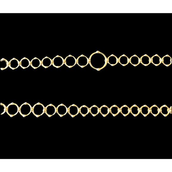 Tiffany & Co. 18K Ring Bead Link Statement Necklace 58.6g - Picture 9 of 10